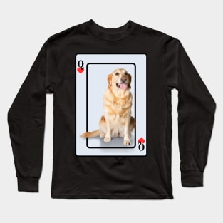 Golden Retriever Queen Of Hearts Long Sleeve T-Shirt